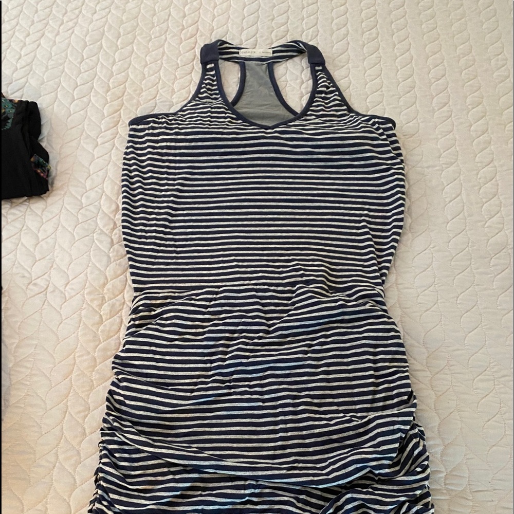 Side scrunch tank dress